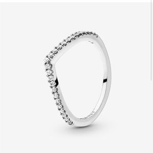 sparkling wishbone ring